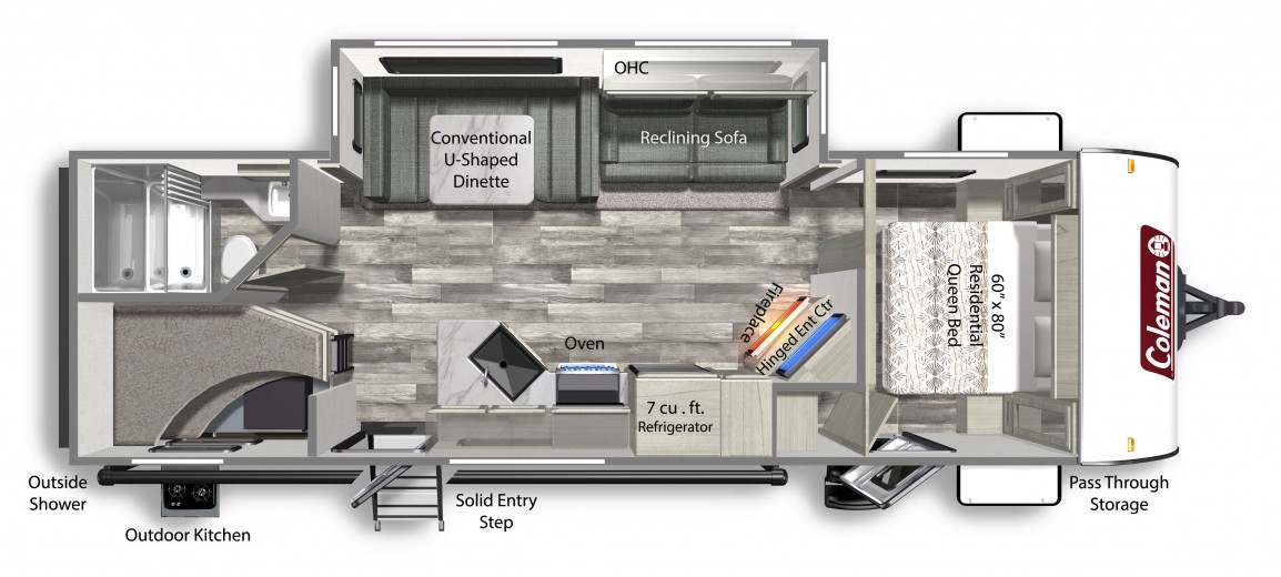 2022 DUTCHMEN COLEMAN LIGHT 2755BH, , floor-plans-day image number 0